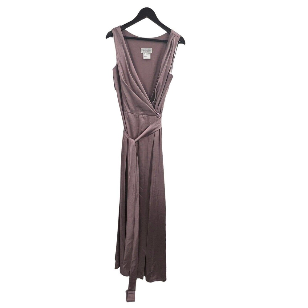 Jenny Packham JP1026 Stretch Wrap Dress French Truffle 18‎ New